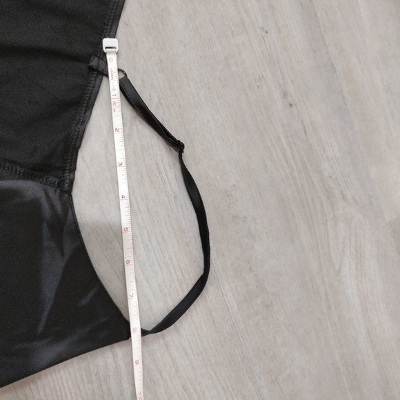 NWOT black silky tie front crop bralette - Picture 11 of 16